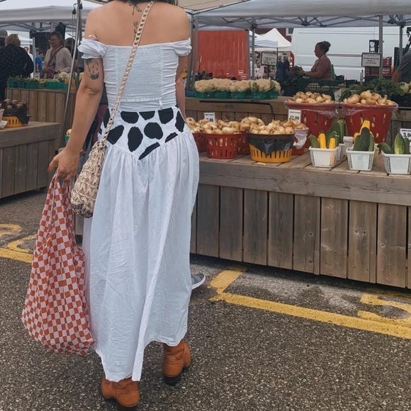 Vintage Cow Print Skirt - Picture 2 of 4